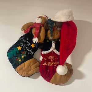 Christmas hat and stockings